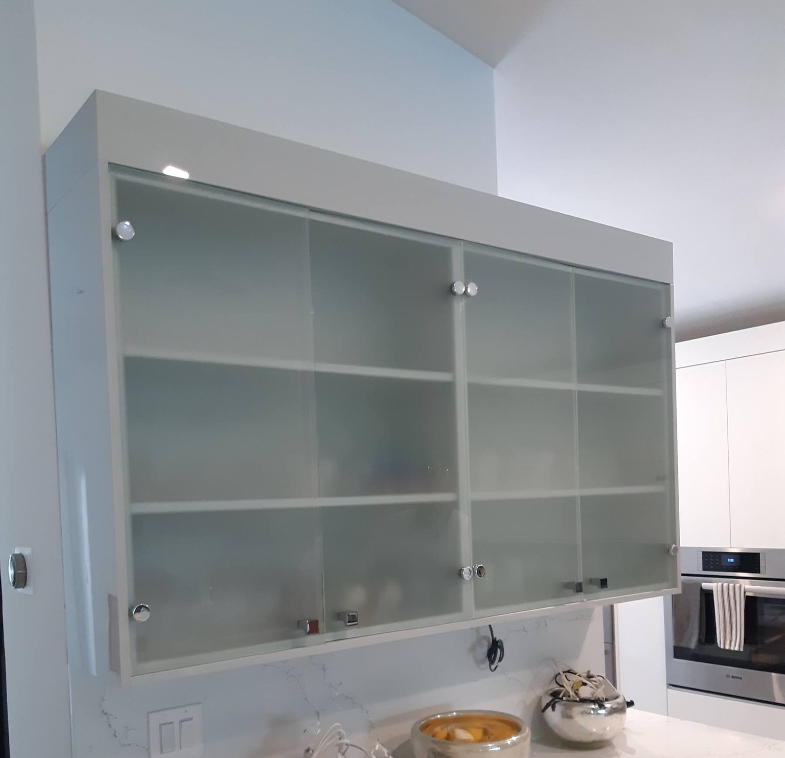 Custom cabinet glass